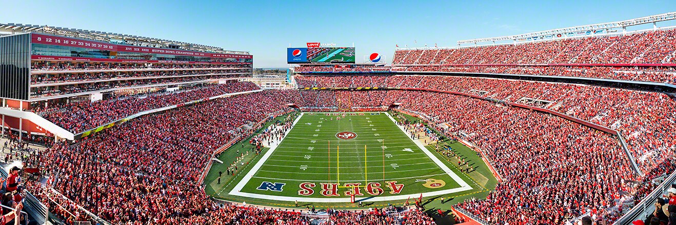 San Francisco 49ers Panoramic Picture - NFL Fan Cave Decor