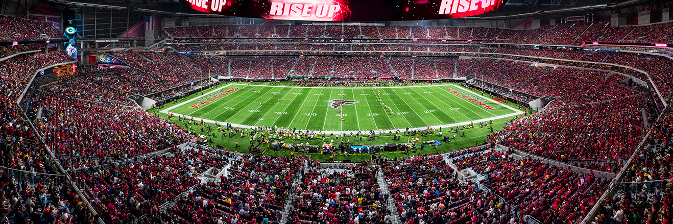 Atlanta Falcons Panoramic Picture - NFL Fan Cave Decor