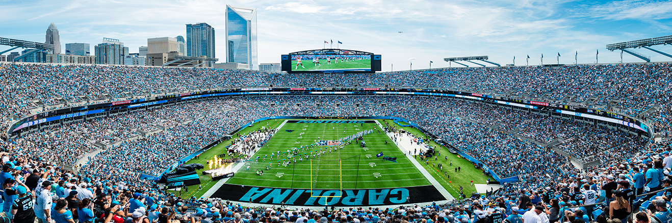 Carolina Panthers Panoramic Picture - NFL Fan Cave Decor