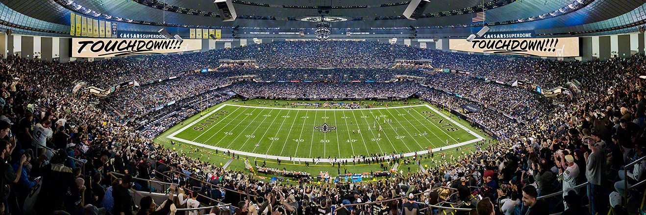 New Orleans Saints Panoramic Picture - NFL Fan Cave Decor